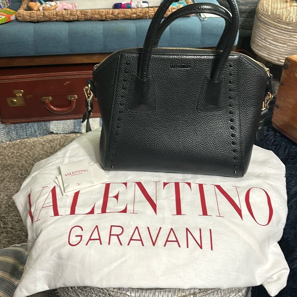 Valentino Garavani Studded Black Handbag